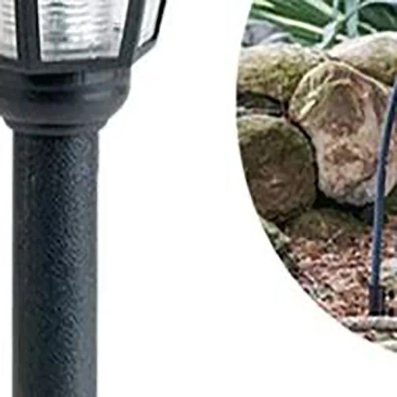 4Pcs Steel Torch Stakes Garden Stakes For Lights Metal Ground Spikes Stakes  Outdoor Light Solar Ground -Plug Garden Lights