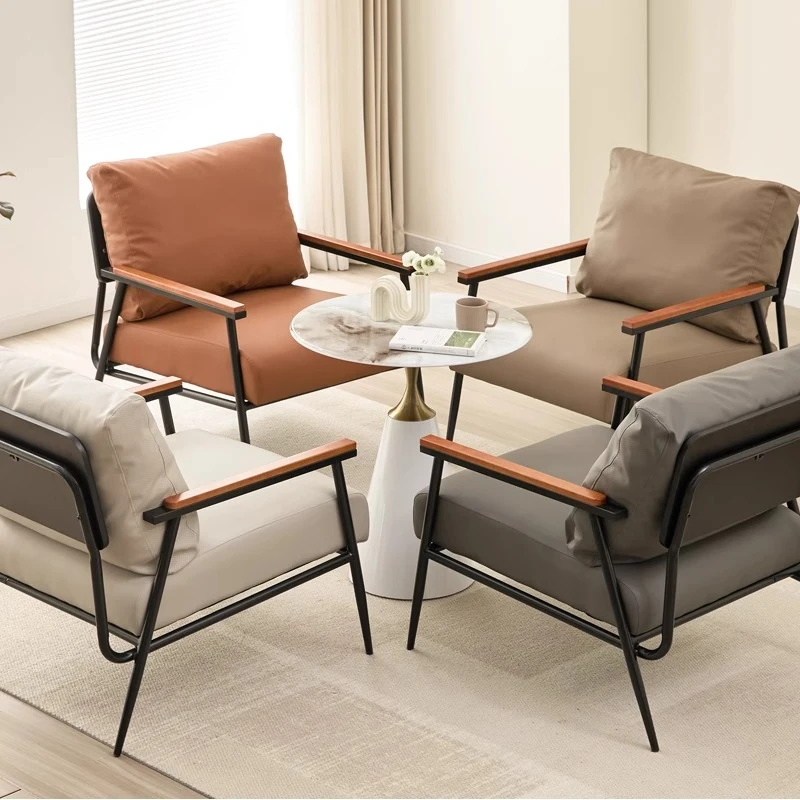 

Designer Simple Living Room Chairs Balcony Relax Modern Individual Living Room Chairs Reading Arm Poltrona Postmodern Furniture