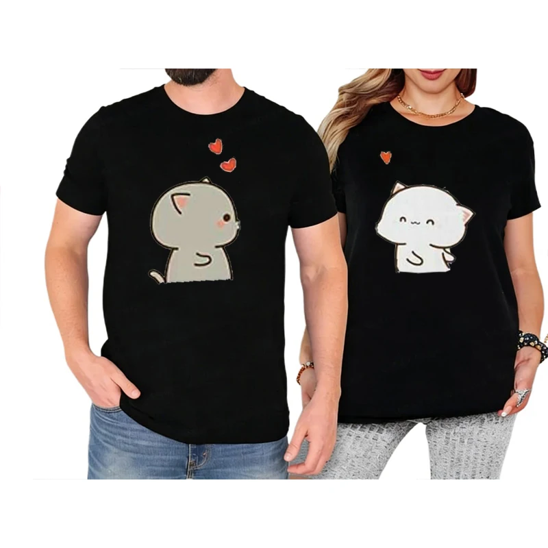 Couple Outfits Playera Bubu Y Dudu Graphic T Shirts С Принтом Couple T-shirt Couple Matching Sets Matching Clothes Shirt