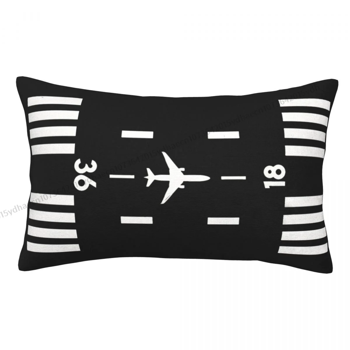 Airport Runway Pillow Case Airplane Airport Sign Cushion Covers Home Sofa Chair Decorative Backpack Covers