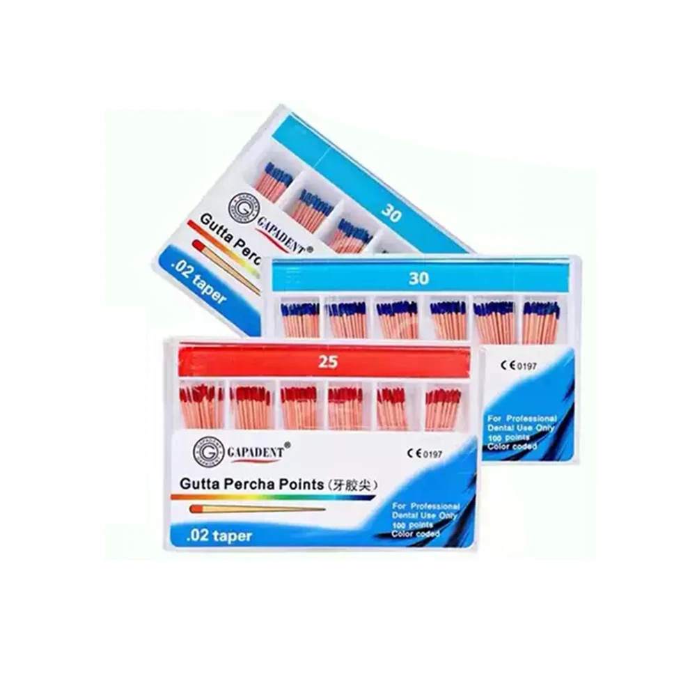 5 Boxes Dental Gutta Percha Points Root Canal Endo GP Fiber Tips 02/04/06 Taper Oral Tooth Therapy Filling Guttahanger Meterials