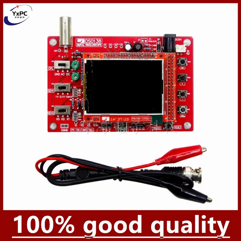 

Full Assembled / DIY 2.4" inch TFT LCD Digital SMD Set Measuring Instruments Oscilloscope STM32 Tester Acrylic Case for DSO138