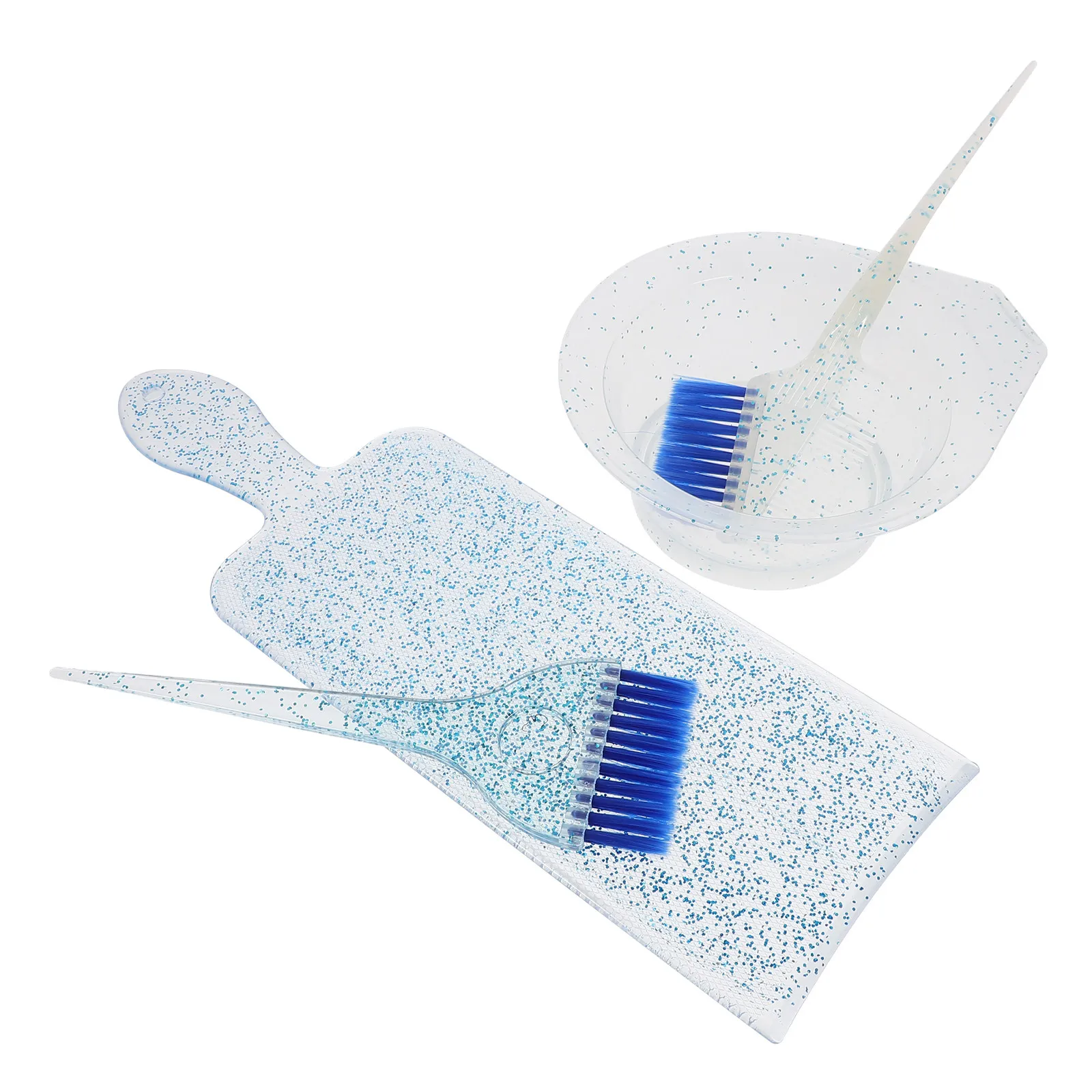 

Набор для окрашивания волос: кисть и чаша, полный комплект аксессуаров для домашнего использования, чаша для смешивания краски, кисть, расческа, уникальный дизайн, эффект мерцания для волос