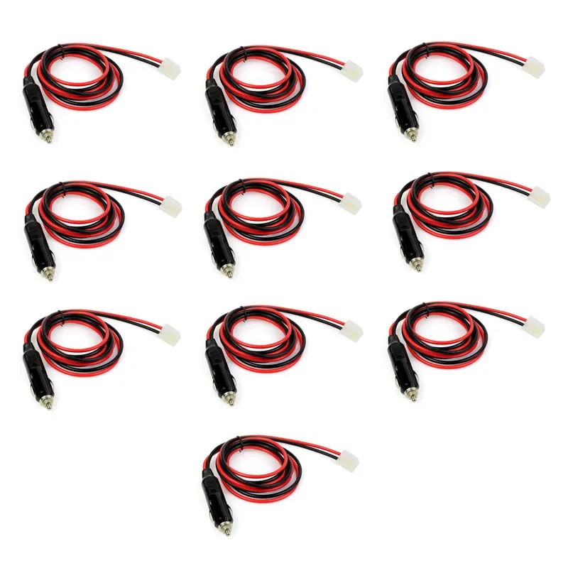 Cabo de alimentação do isqueiro do carro para KENWOOD, ICOM, Yaesu, FT-1802, FT-1807, FT-7800R, FT-8800, rádio móvel do carro, DC 12V, 10Pcs Lot