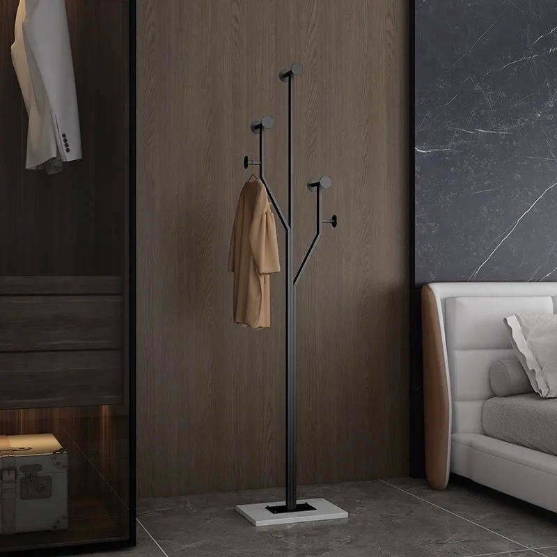 Italian Light Luxury Clothes Hanger Floor-standing Bedroom Home Iron Clothes Hanger Entrance Vertical Simple Coat Rack