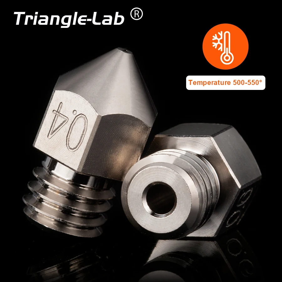 Trianglelab Swiss MK8 Plated Copper Nozzle Durable Non-stick High Performance M6 Thread For 3D printers For CR10 Hotend ENDER3