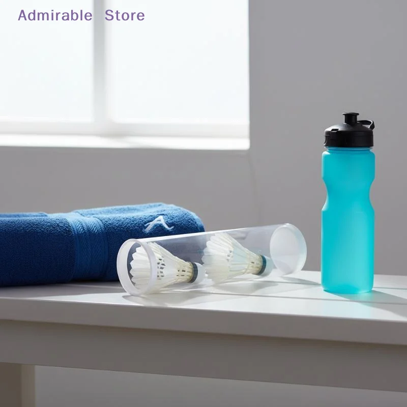 wPortable Transparent Acrylic Badminton Shuttlecock Holder Organizer Tube for Efficient Storage During Practice Sessions