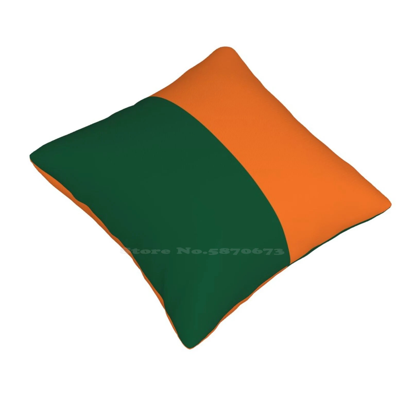 Miami University Law Main Colors Funny Cute Decor Square Pillowcase University Of Miami Law Idea University Of Miami Law Quote