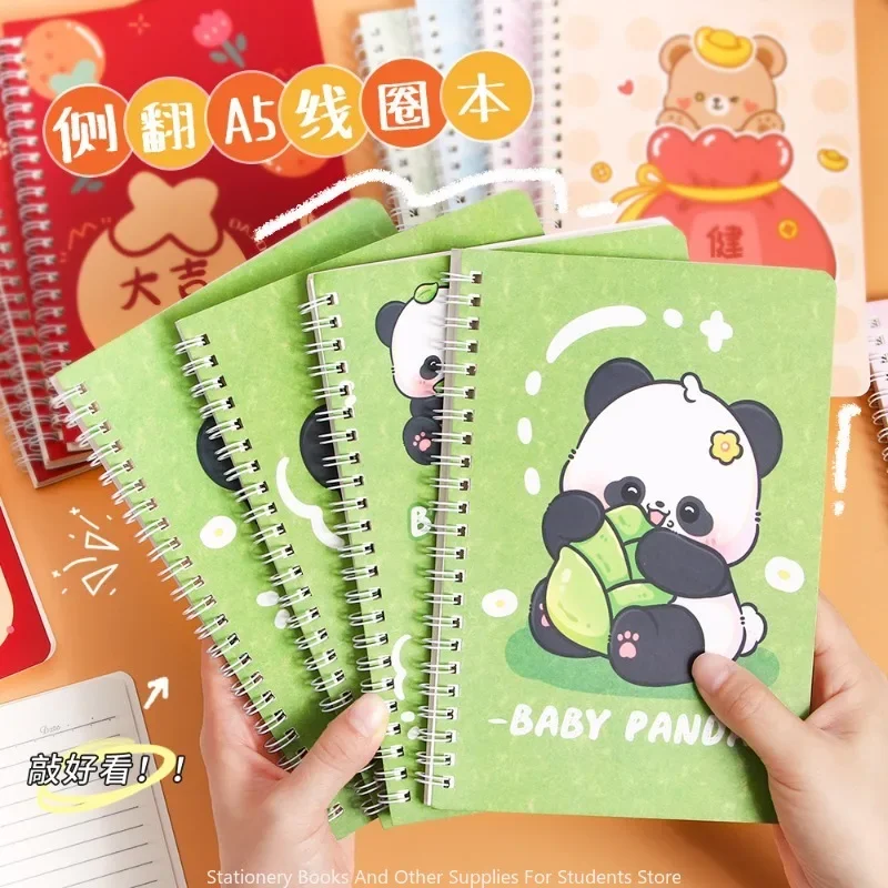 

Creative Cartoon A5 Coil Book Student Stationery 32k Thick Horizontal Line Book Study Office Note Loose-leaf Book