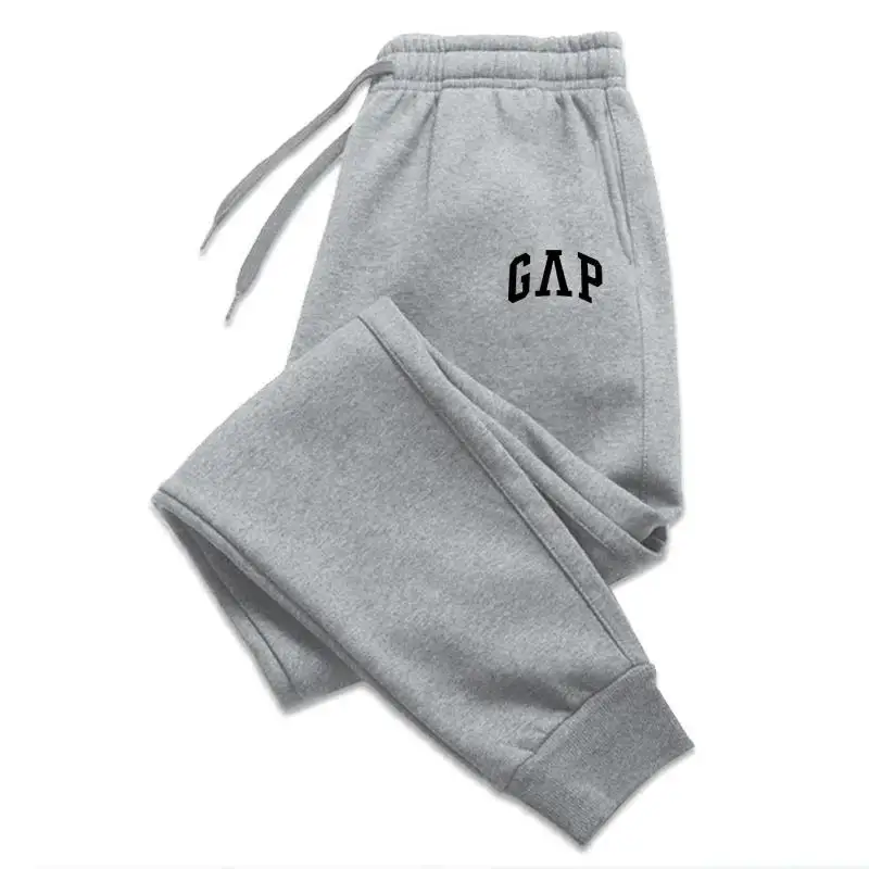 

Spring and Autumn Warm Pants Men's and Women's Casual Sweatshirt fleece-lined Sports Pants Street Running