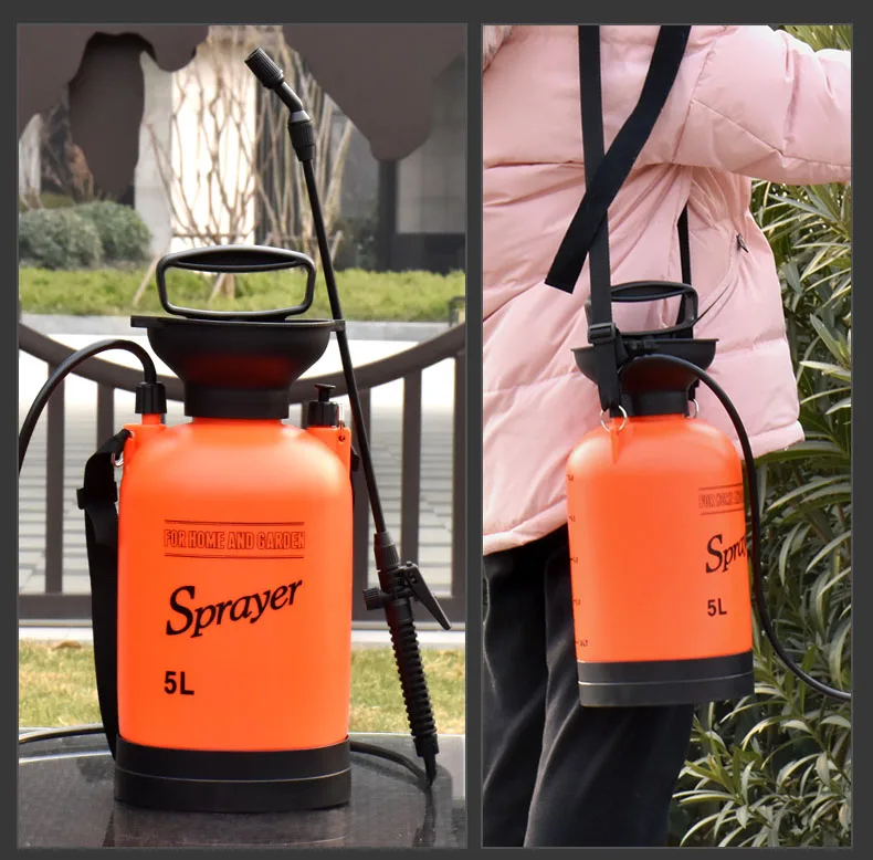 5L Garten Druck Sprayer Bewässerung Blume Pflanze Gießkanne Pestizid Dünger Spray Werkzeug Luftpumpe Wasser Spritzen Flasche – Detail 2