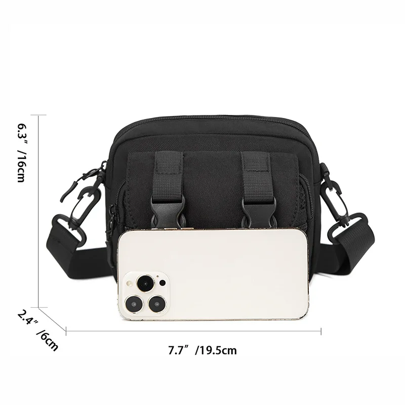 Jeugd Gepersonaliseerde Crossbody Tas Grote Capaciteit Veelzijdige Kleine Telefoon Tas Casual Man 'Schoudertas Heren Messenger Bag