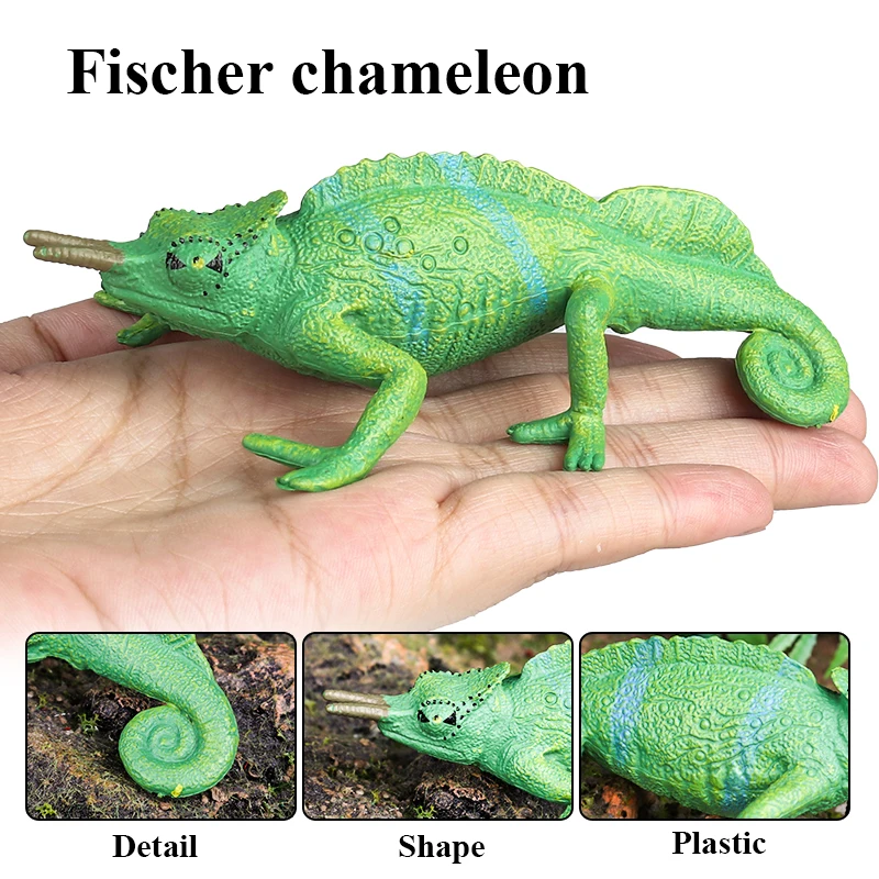 Oenux Reptil Tiere Wild Chamäleon Eidechse Lguana Thorny Teufel Gecko Action Figur Modell Figuren Bildung Spielzeug Für Kinder Geschenk – Detail 9