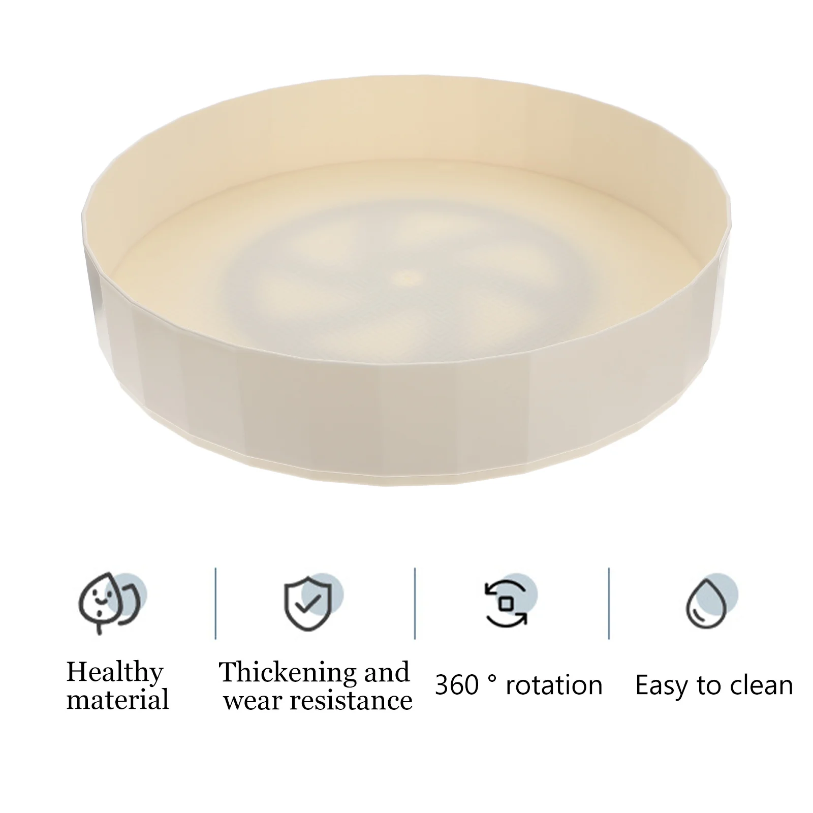 

1Pcs Kitchen Organizer Seasoning Storage Rack Easy Clean Non Slip Degree Rotation Spices Holder Seasoning Rack