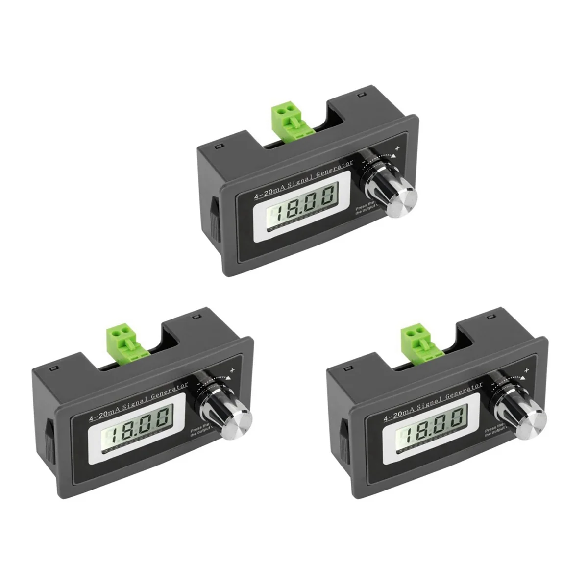 

3X 2-Wire 4-20MA Current Loop Signal Generator Panel-Mounted Current Transducer Support 2,3,4 Wires A0KF