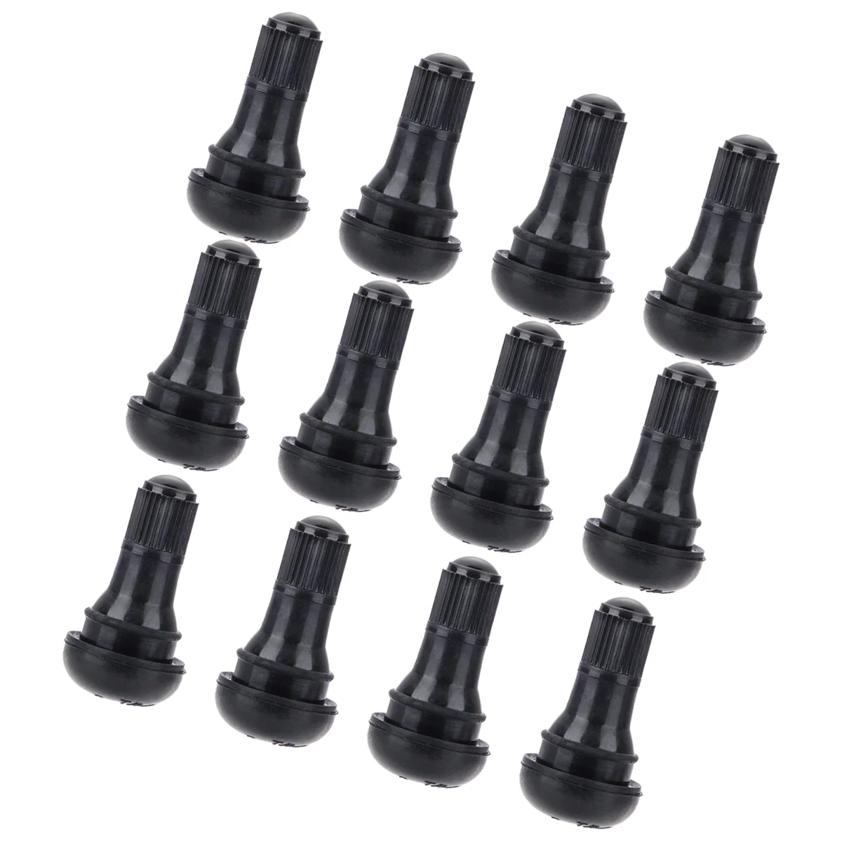 

12 Pcs Black TR-412 Rubber Snap-in Stems Tire Tyre Stems black stems rubber stems tire stems