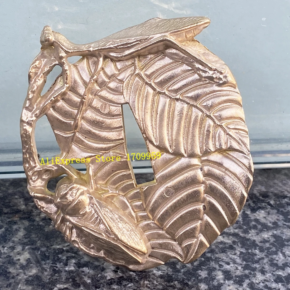 Tsuba de Cobre para Artesanato DIY de Espadas Japonesas Samurai Katana, Wakizashi e Tanto - Peças de Proteção e Acessórios