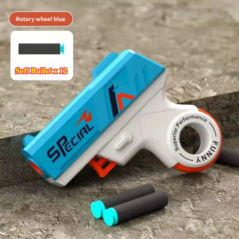 Mini Shell Soft Bullet Launcher Speelgoedpistool Handmatig laden Stress Relief Speelgoed Schieten Ontspannen Outdoor Verjaardagscadeau voor jongen en volwassenen