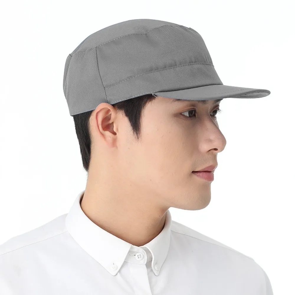 Cooking Cap Washable Work Hat Durable Dust-proof Hygienic Cap Cloth Material Smoke-proof Chef Hat Food Processing