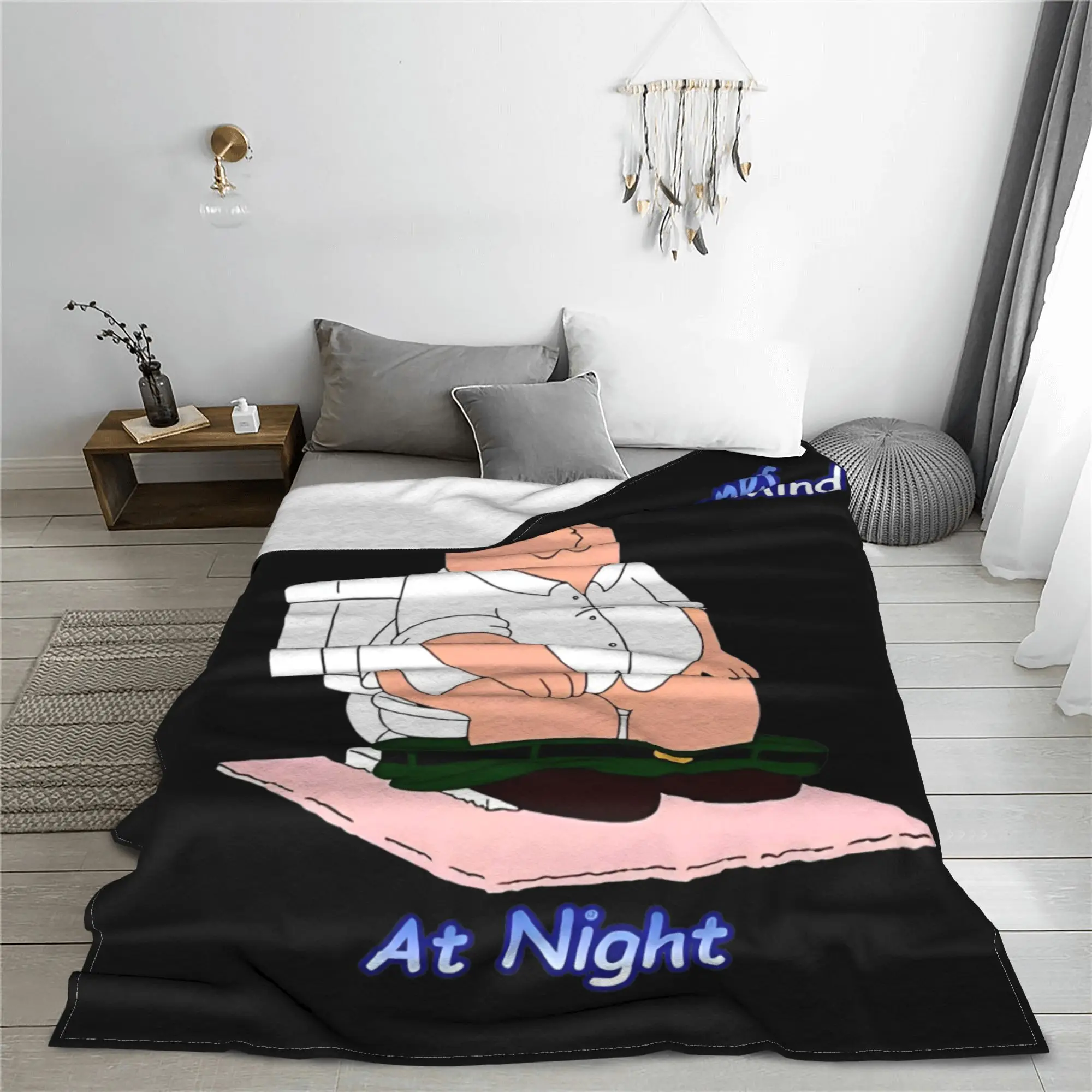 Families Guys The Lonely Stoner Blanket Cover Velvet Funny Tv Ultra-Soft Throw Blankets for Outdoor Bed Plush Thin Quilt