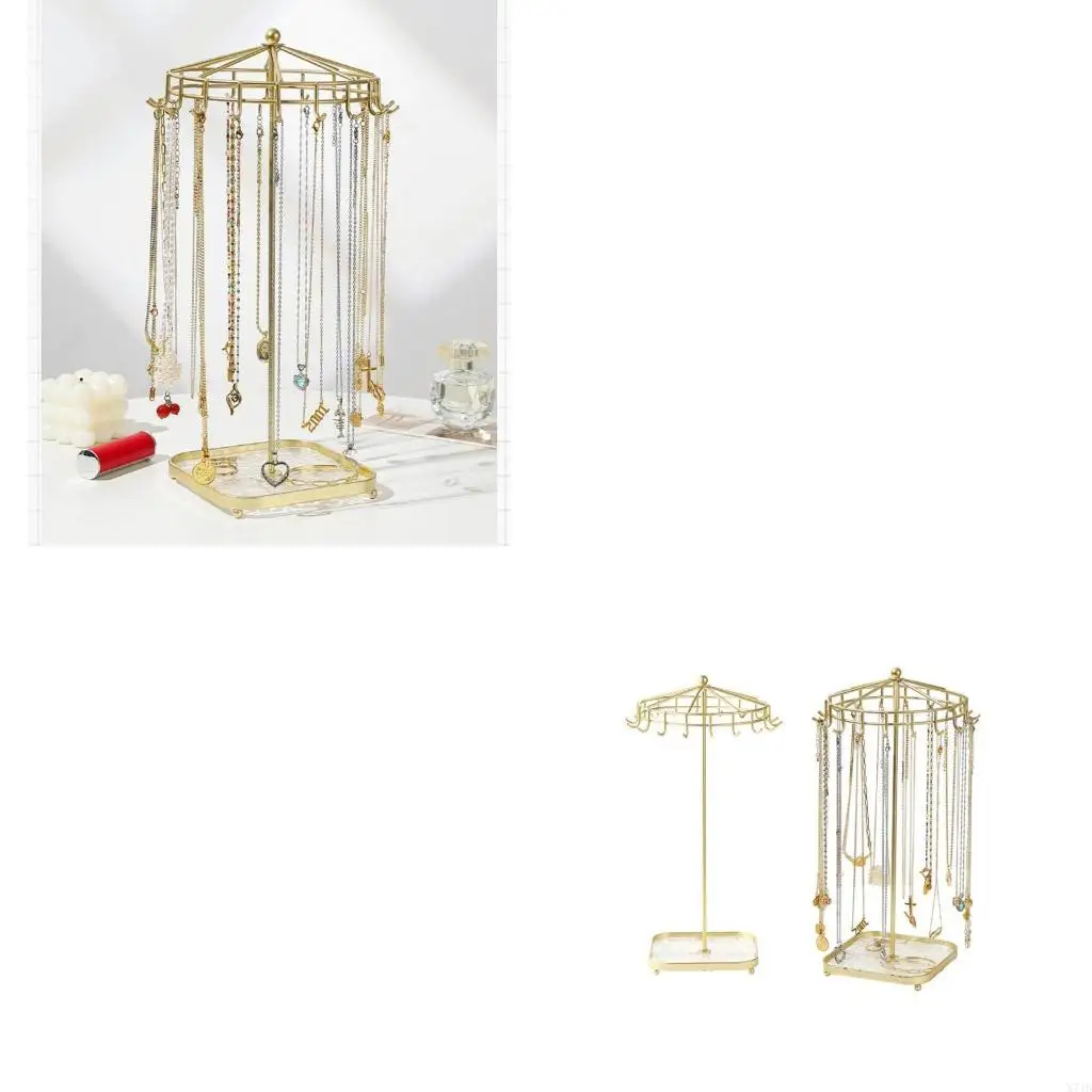 

Компактные органайзеры для ювелирных изделий Съемная подставка для ожерелья Элегантный держатель ожерелья