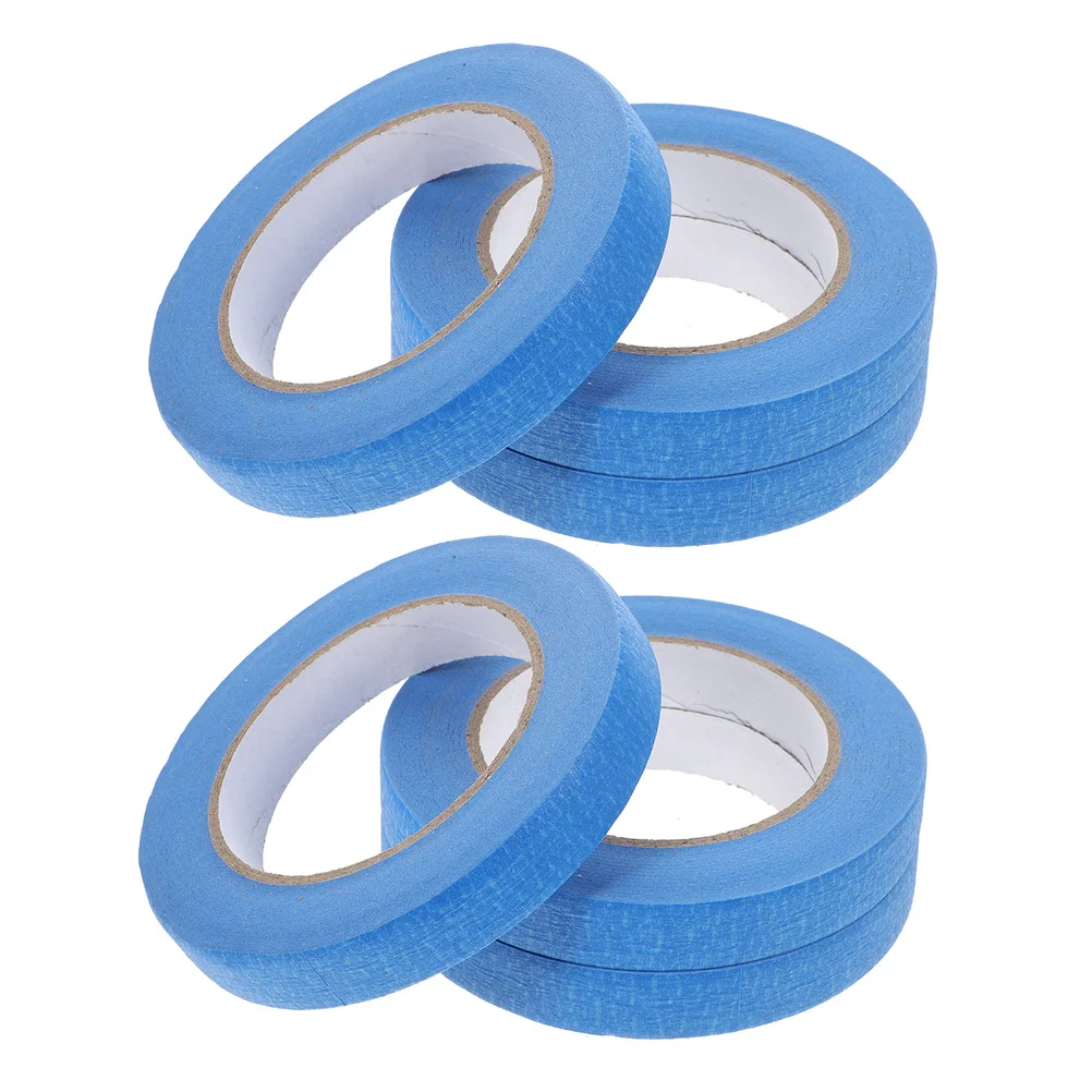 6 لفات من أشرطة الإخفاء طلاء جدران السيارة DIY الحرف المقاومة للدموع ارتداء منحنى التكيف حماية رش الطلاء #4