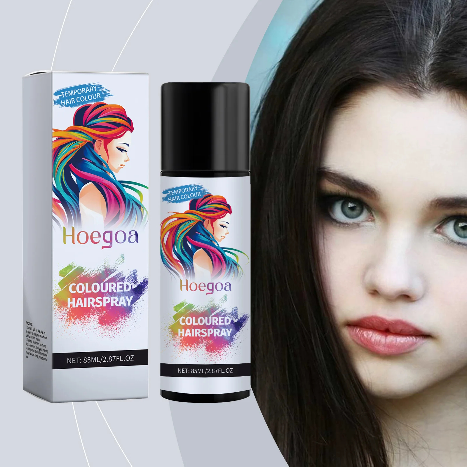 

Временная краска для волос, спрей для удаления белых и седых волос, увлажняющий, одноразовый, для путешествий, для салона, для укладки, натуральный прочный спрей для черных волос