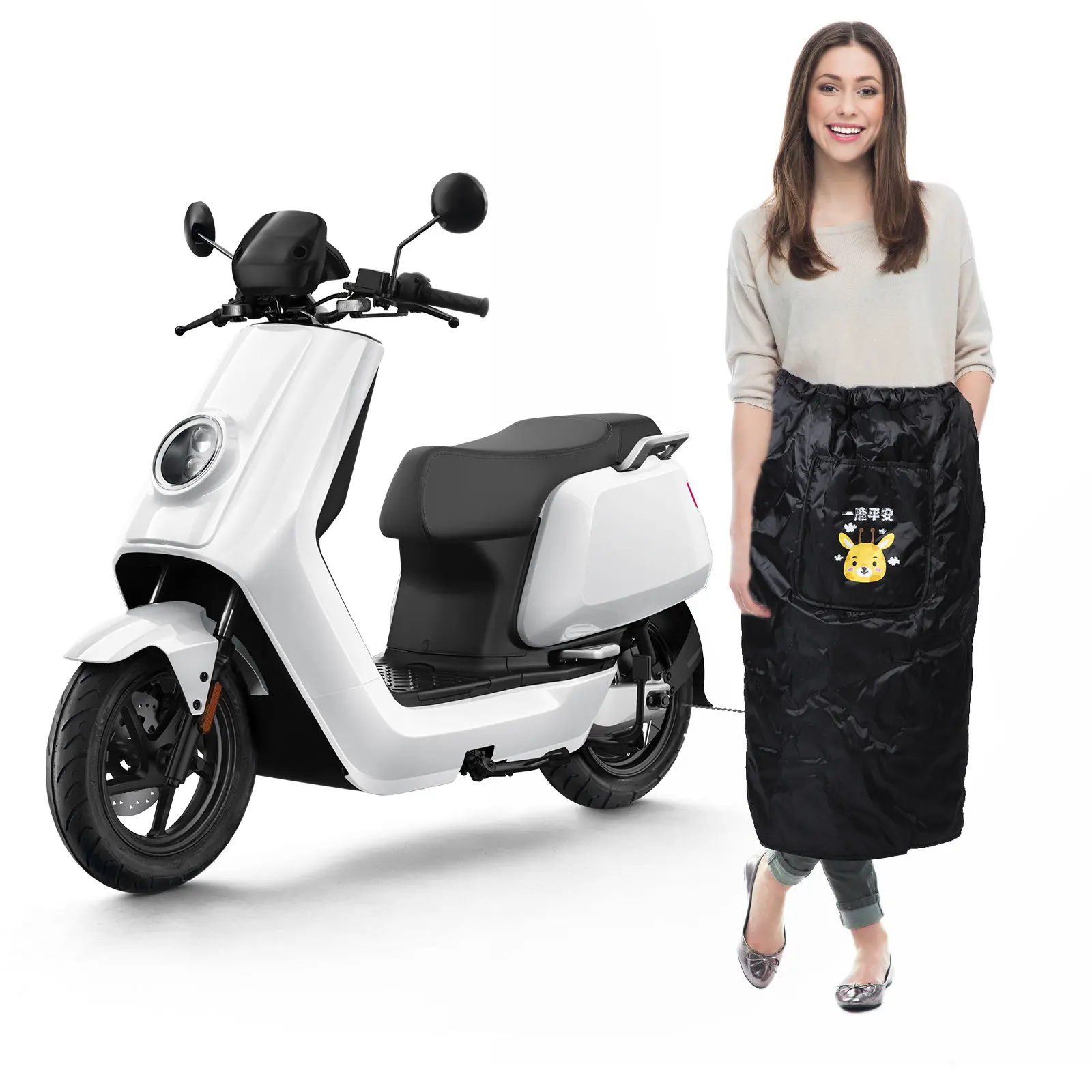 

Electric Scooter Leg Apron Cover Windproof Thermal Windshield Blanket Universal Fit Cold Weather Protection Winter Ride Scooter