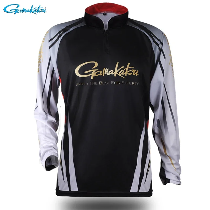 Gamakatsu Clothing Long Sleeve Fishing Clothes Outdoor Sprots Sunscreen Breathable Ultrathin Summer Anti-UV Fishing Shirt