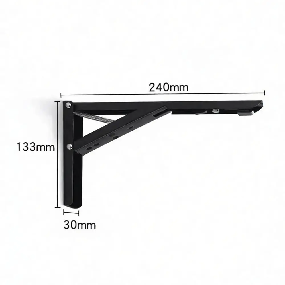 Steel Triangle Support Bracket Decorative Wall Shelf Holder For Heavy Duty Floating Shelving Home Cabinet Hardware Rack