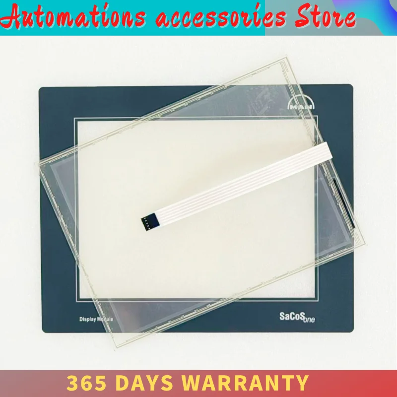 Touch Screen Panel Glass Digitizer for T09.00665.02 HMI SaCoS one Display Module with Front Overlay Protective Film