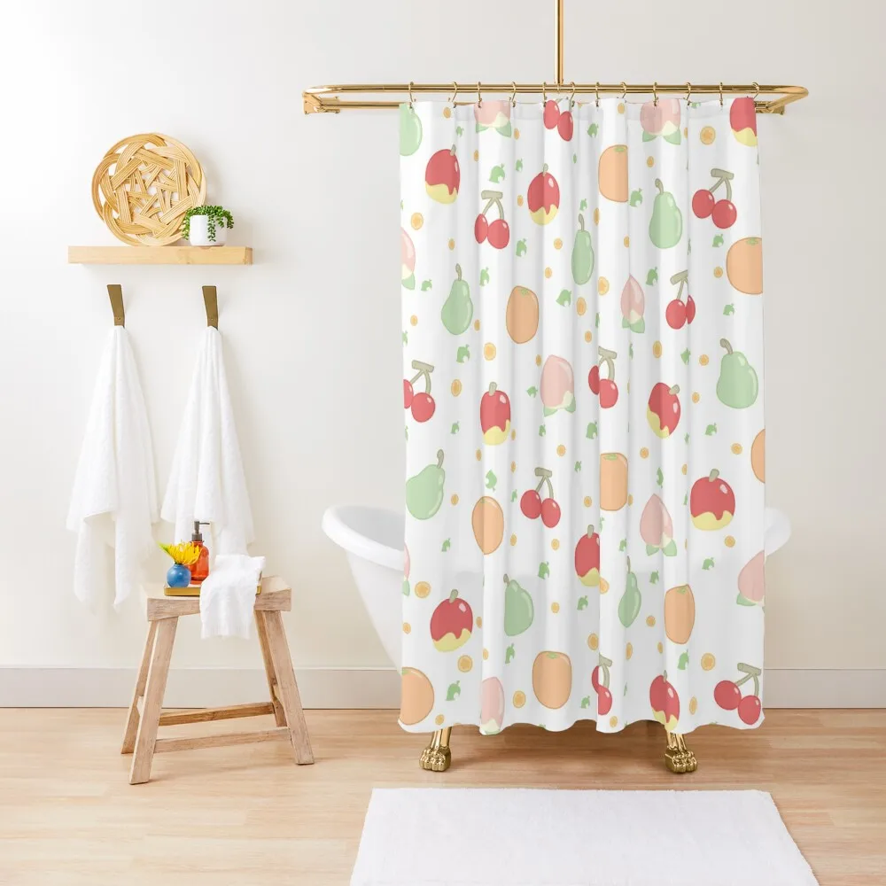 

Fruit Pattern Shower Curtain For The Bathroom Waterproof Fabric Shower Window Bathroom Shower Curtain