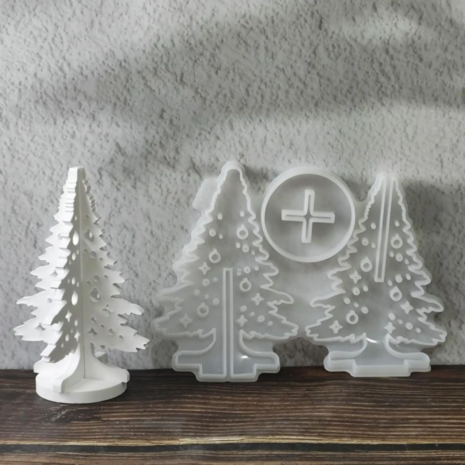 أشجار عيد الميلاد قوالب سيليكون اليدوية الديكور الراتنج صب أشجار عيد الميلاد قالب زينة عيد الميلاد صانع لوازم الحرف اليدوية #5