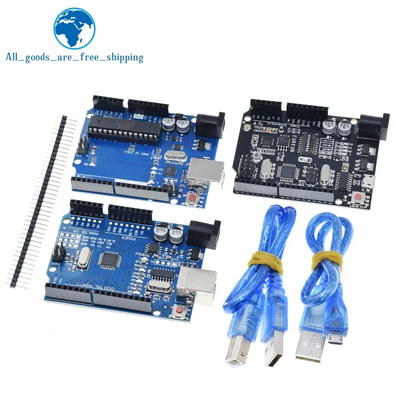 UNO R3 Development Board ATMEGA328P CH340 / ATEGA16U2 Compatible For Arduino with Cable R3/R4 UNO Proto Shield Expansion Board image 5