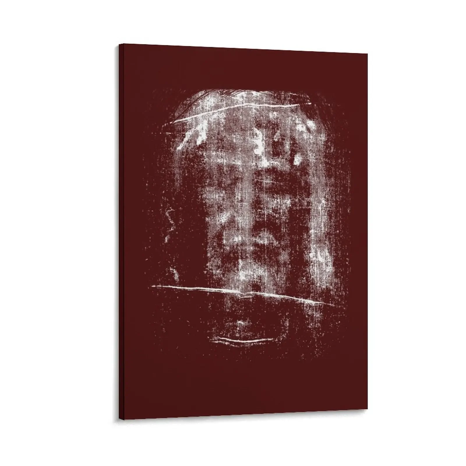 Shroud of Turin - Most Holy Face of Jesus (Punched out style against background) Canvas Painting nordic home decor