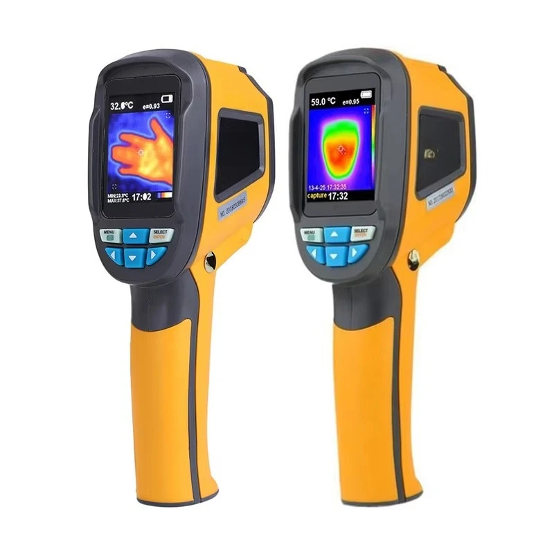 High Resolution Handheld Infrared Thermal Scanner Imager Camera to Detect Water Leak in a Pipe
