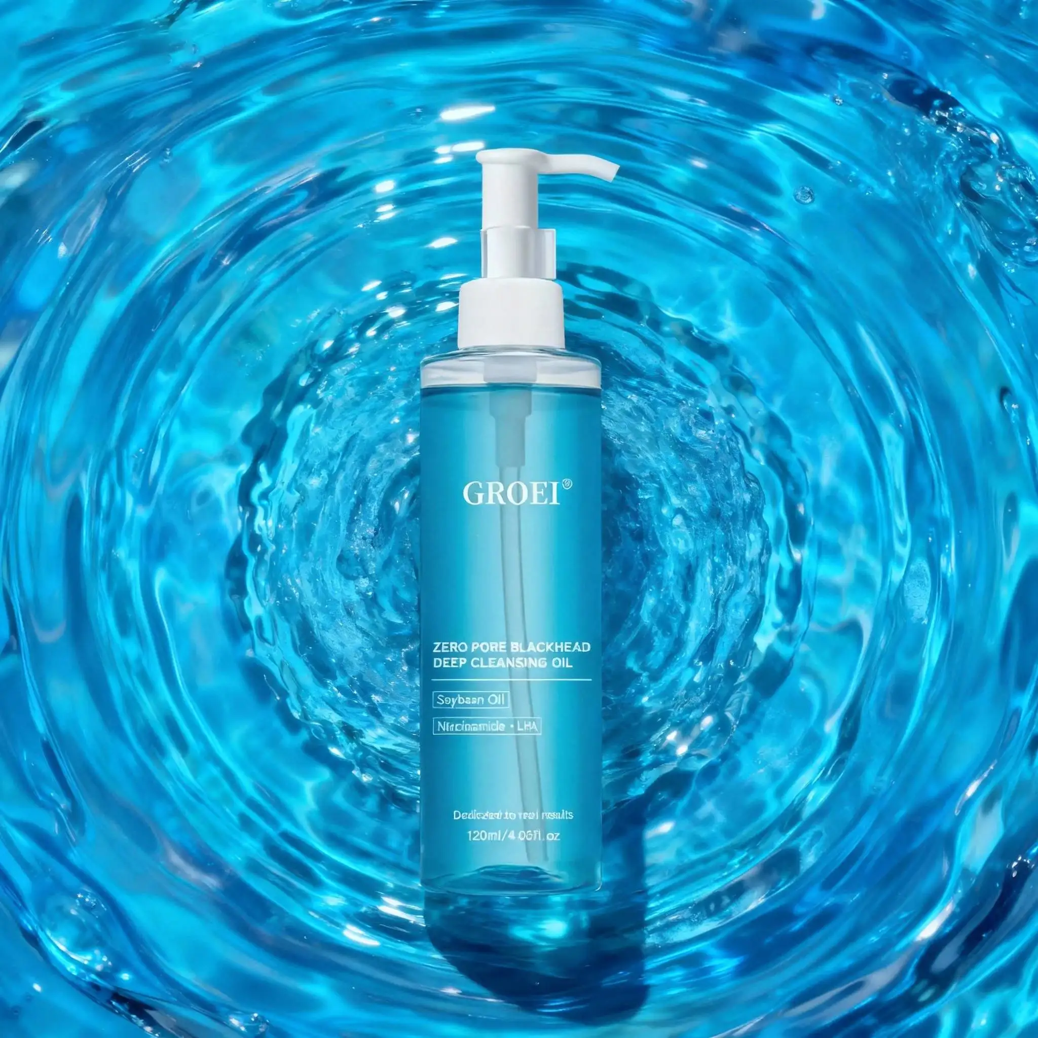 GROEI คลีนซิ่งออยล์ ทำความสะอาดล้ำลึกอย่างอ่อนโยน 3-in-1 สำหรับดวงตา/ริมฝีปาก/ใบหน้า บำรุงผิว ไม่ก่อให้เกิดสิวอุดตัน