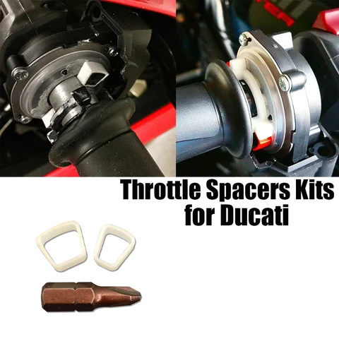 for Ducati Throttle Spacer Desert X Panigale Monster XDiavel Multistrada Supersport Throttle Spacers Scrambler Hypermota Kits