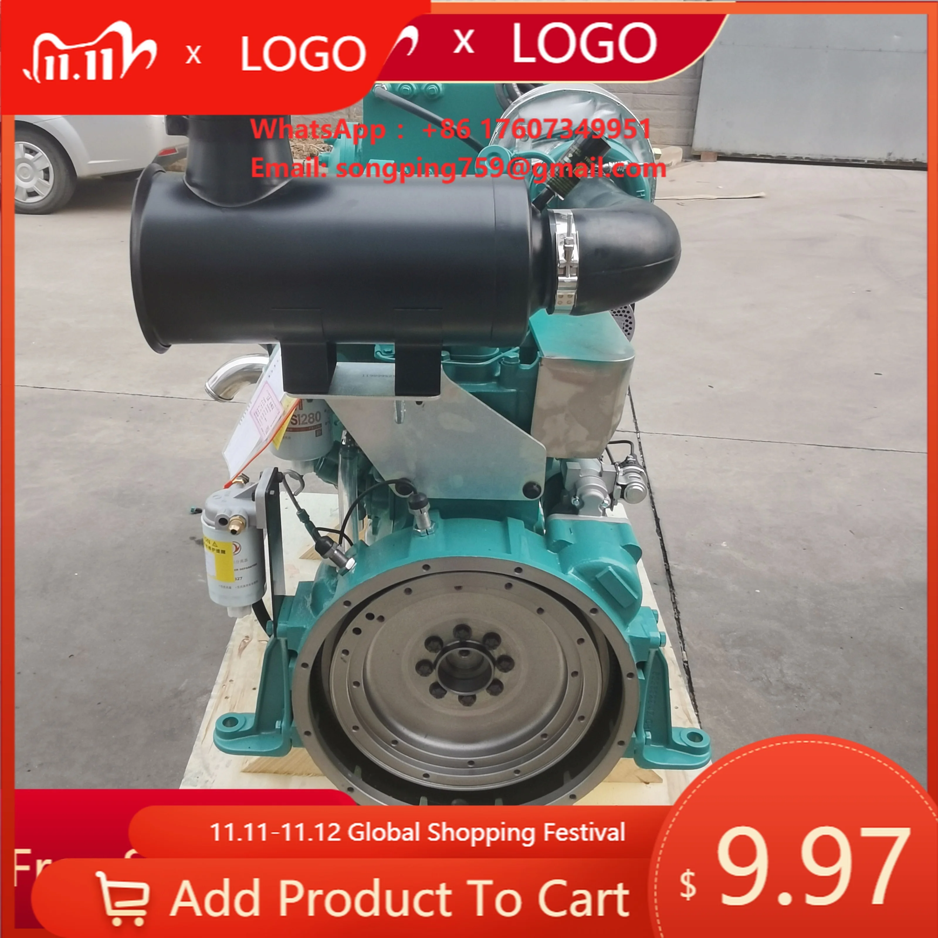 Customizable Cumins 6BTA5.9-GM100 Electric Water-Cooled 4-Stroke Marine Diesel Engine for Small Fishing Boat Marine Generator