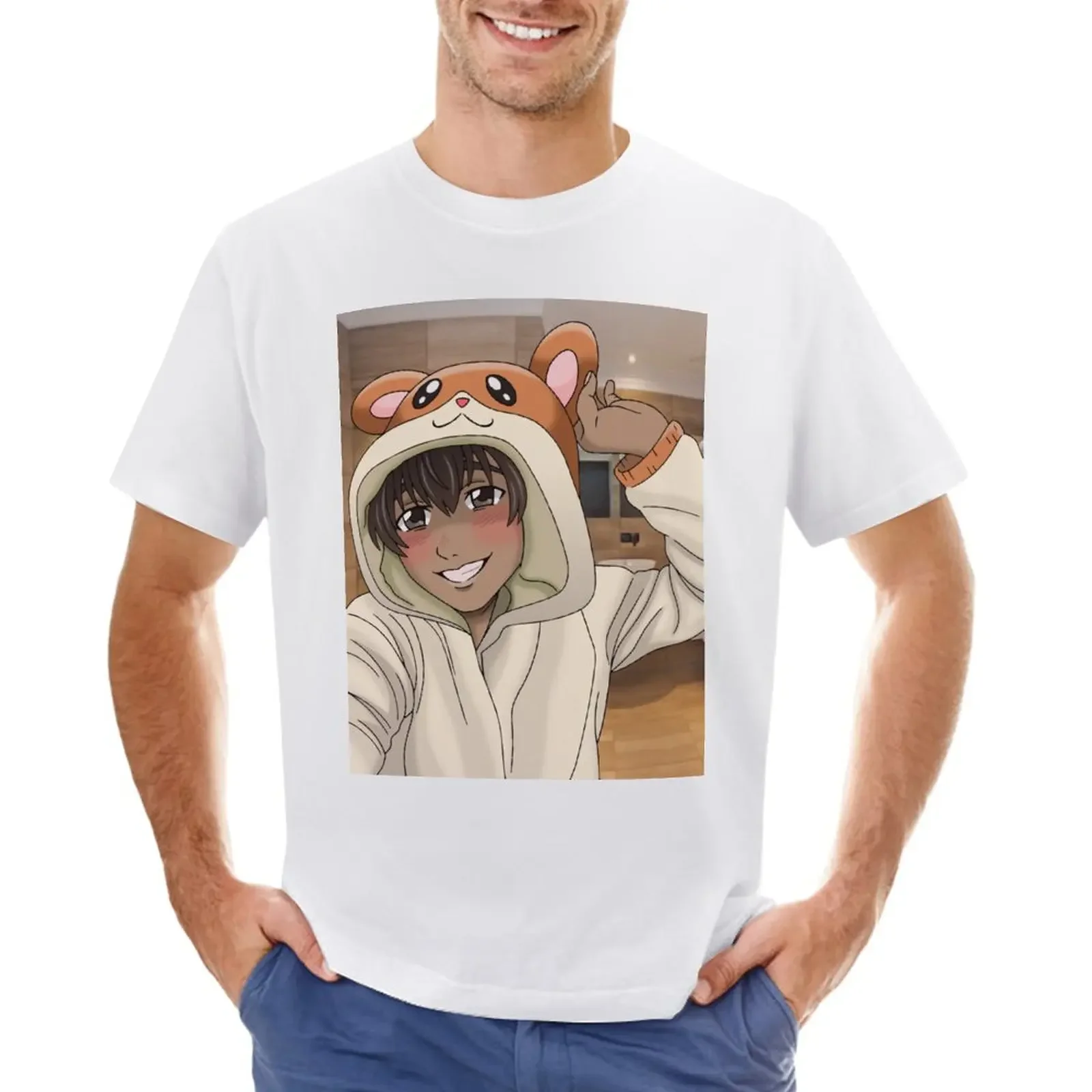 Phichit Kigurumi Selfie T-Shirt quick drying blacks men graphic t shirts