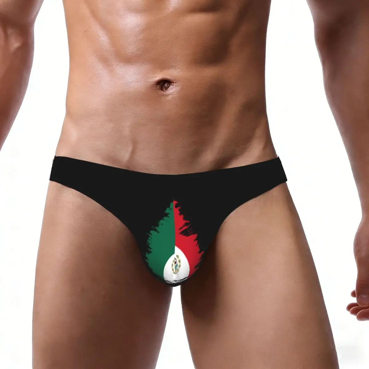 Men's Underwear Briefs Vintage Mexico Michoacan Mexican Flag Sexy Underpants Male Panties Bikini Underwear Ropa Pants