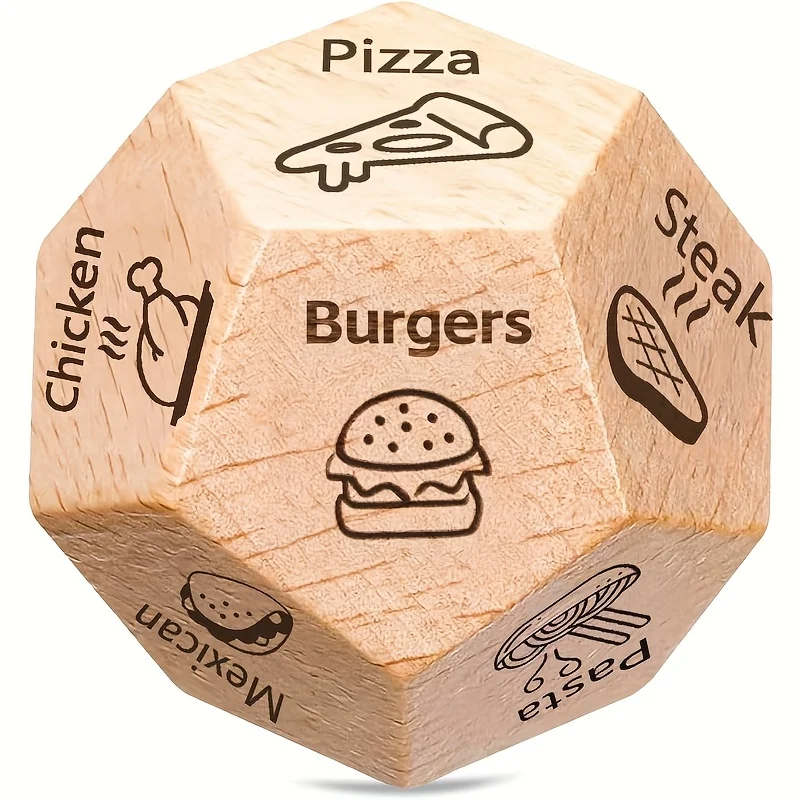 عبوة واحدة من النرد الخشبي هدية عيد الحب، هدية النرد الليلي للزوجين، لعبة الحب، ليلة الألعاب الرومانسية، تصميم على الطراز الريفي #6