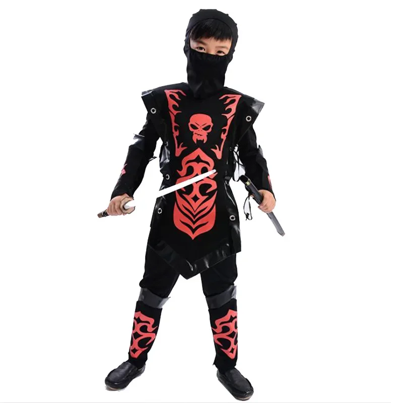 Dragon Ninja Cosplay Costume Warrior Costume Sets Kids Boys Girls Carnival Fancy Dress Up Party Children Swordsman Suit Birthday