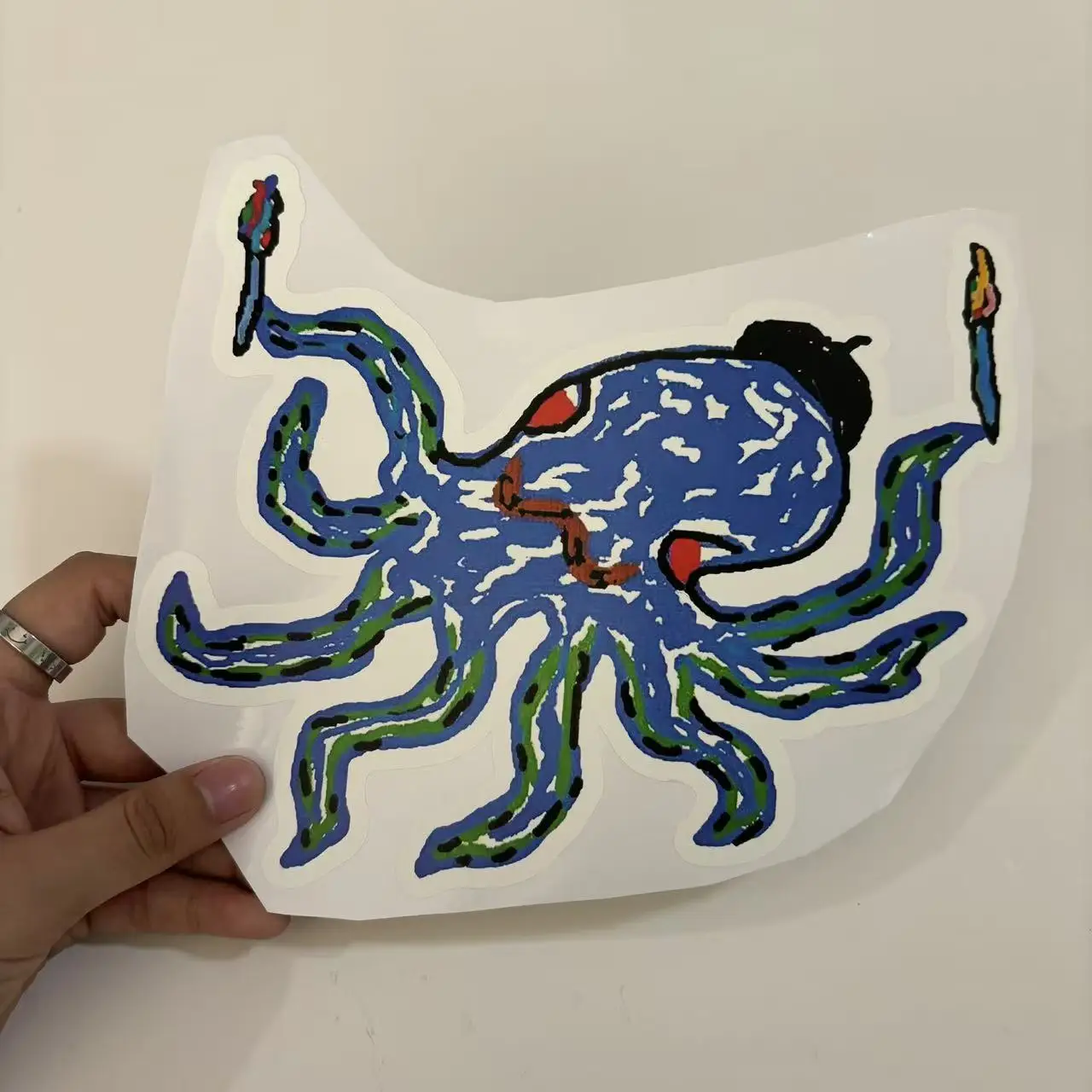 Custom Die Cut Stickers 100pcs, Waterproof Personalized Text Stickers, Custom Logo Labels for Wedding & Holiday Gift Packaging view 5