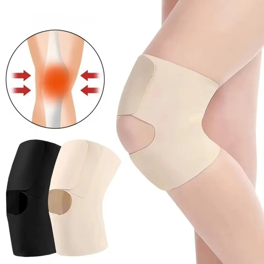 Warp Knitting Fabric Knee Support Keep Warm Adjustable Meniscus Protective Sleeve Breathable Patella Protector Pain Reduce