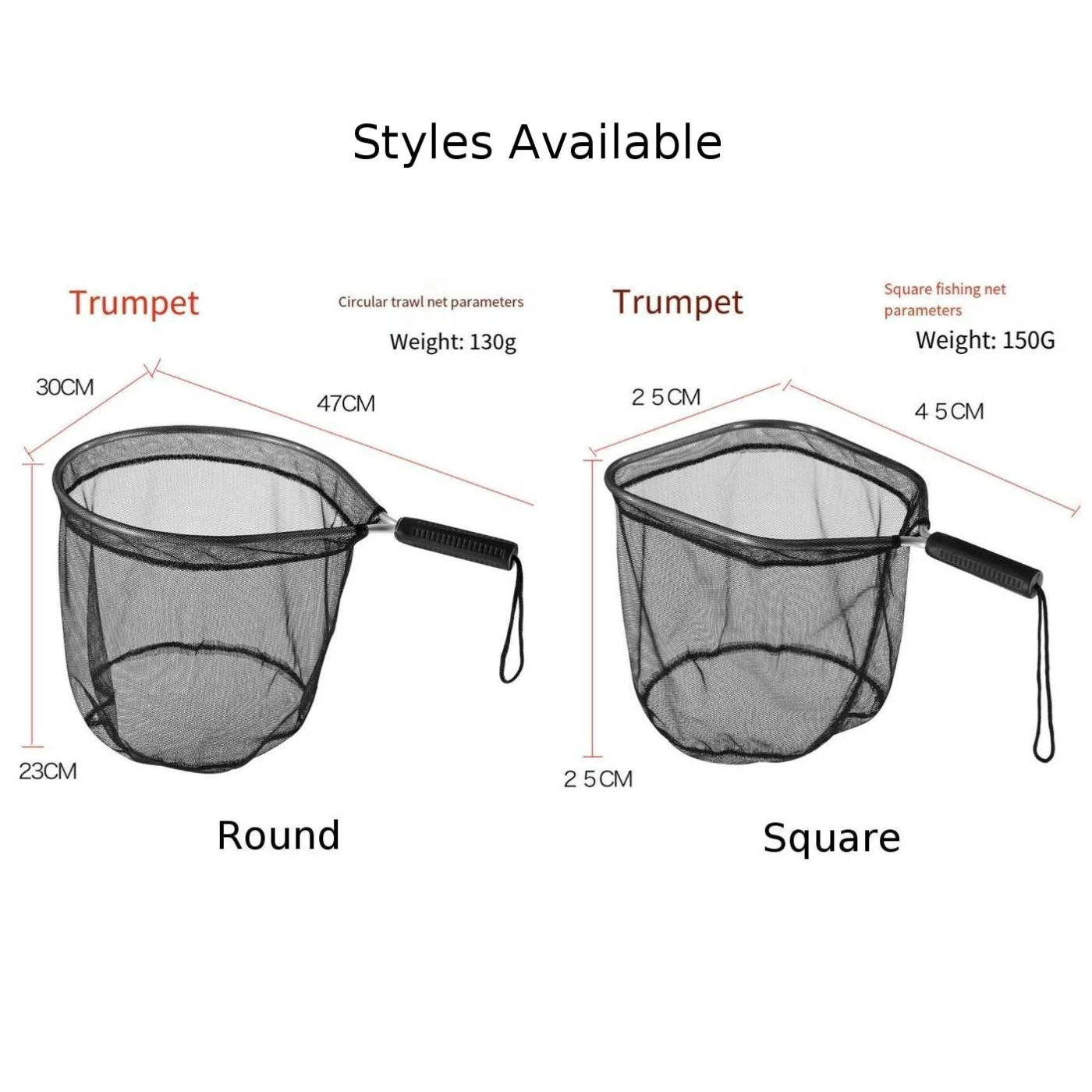 Short Handle Aluminum Fishing Landing Net - 30/35cm Round/Square Portable Lure Net With Quick-Dry & Large Capacity - Image 3