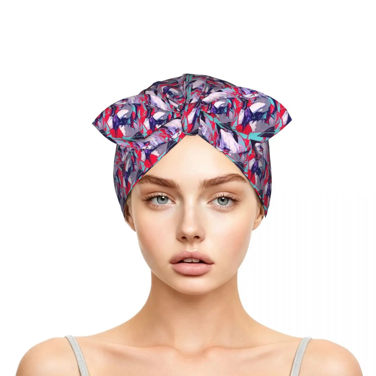 Loona Sleep Bonnet Double Layer with Adjustable Bow, Reversible Hair Cap for Curly Braids Hair
