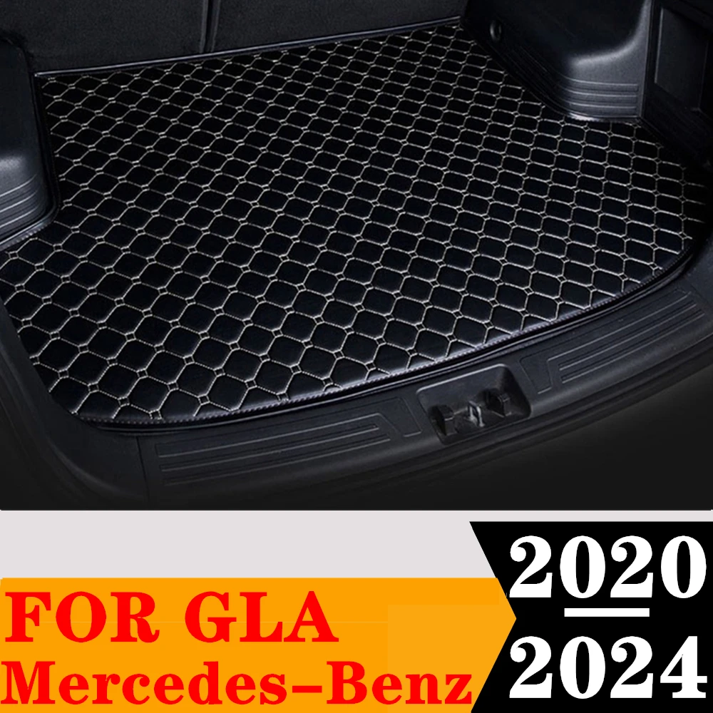 Car Trunk Mat For Mercedes-Benz GLA 2024 23 2022 2021 20 Rear Cargo Liner Tail Boot Tray luggage Pad Carpet AUTO Vehicles Parts