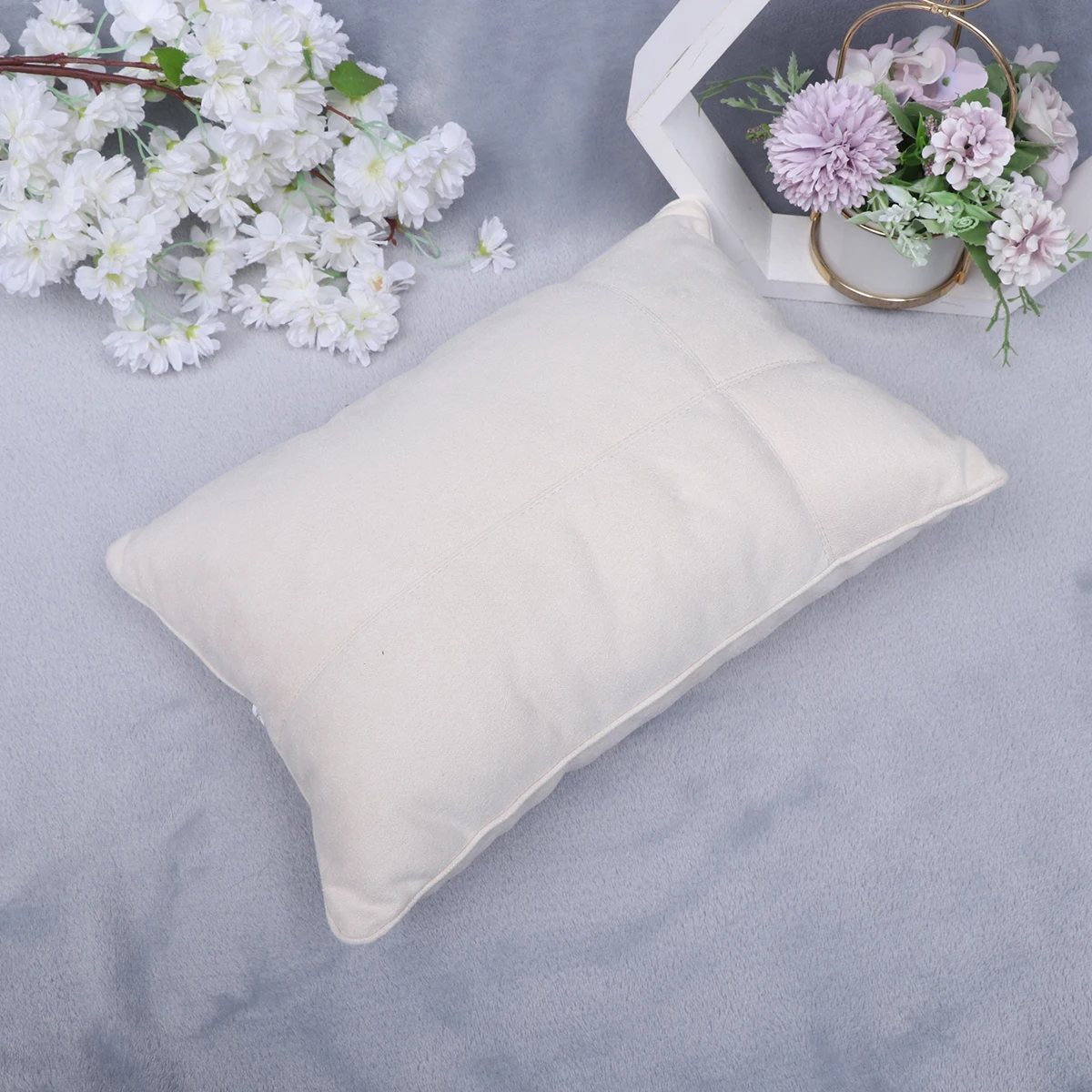 

Suede Fabric Breathable Cushion for Car Chair Driving Office Waist Protection Cushion Chair Pillow Office Gift