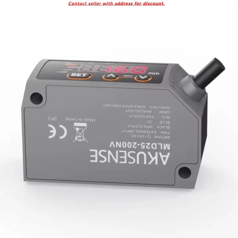 

Displacement Sensor Triangulation Type MLD25-30PV 25-35mm Range PNP Analog RS-485 10um Precision Fast 1.5ms Red Laser 655nm